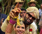 Abishek Ambareesh  and Aviva Bidapa have a fun-filled, traditional wedding​