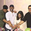 Article image for: Sara Ali Khan-Vicky Kaushal cut cake as they celebrate 'Zara Hatke Zara Bachke' success