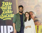 Vicky Kaushal & Sara Ali Khan step out in style  to celebrate the success of Zara Hatke Zara Bachke