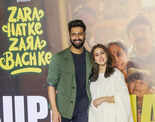 Vicky Kaushal & Sara Ali Khan step out in style  to celebrate the success of Zara Hatke Zara Bachke