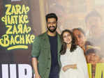Vicky Kaushal & Sara Ali Khan step out in style  to celebrate the success of Zara Hatke Zara Bachke