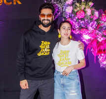 Vicky Kaushal, Sara Ali Khan, Kriti Sanon & Tamannaah Bhatia stun at the success party of 'Zara Hatke Zara Bachke'