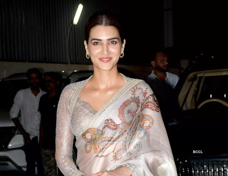 Star cast Saif Ali Khan, Kriti Sanon, Sunny Singh attend the screening of 'Adipurush'