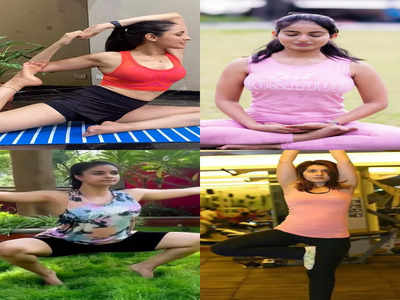 Tollywood actresses' yoga poses for tranquillity