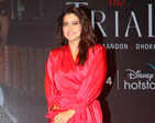 Kajol stuns in a red dress at the trailer launch of The Trial - Pyaar, Kannoon, Dhoka