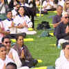 Prime Minister Narendra Modi leads the Yoga Day event at the United Nations Headquarters in New York, on the occasion of 9th International Yoga Day