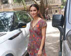 Kriti Kharbanda, Malavika Mohanan and other celebs attend puja at the Excel Entertainment office