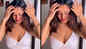 Kate Sharma looks absolutely stunning in a cut-out top with a plunging neckline