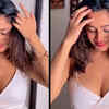 Article image for: <i class="tbold">kate sharma</i> looks absolutely stunning in a cut-out top with a plunging neckline