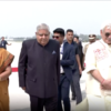 Article image for: J&K: VP Dhankhar reaches Jammu airport with his wife Sudesh Dhankhar
