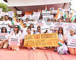 Lin Laishram participates in a peace rally to stop violence in Manipur