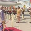 PM Modi also inspected a guard of honour on his arrival.