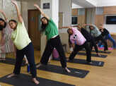 ​International Yoga Day: Pregnant women gather to practice yoga birthing an ancient technique