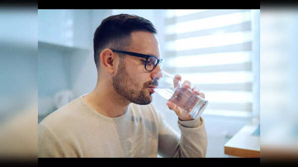 What happens when you drink water?