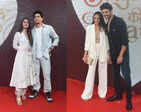 ​Kiara Advani, Kartik Aaryan attend the screening of 'Satyaprem Ki Katha'​