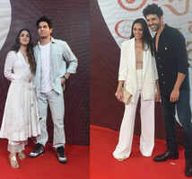 ​Kiara Advani, Kartik Aaryan attend the screening of 'Satyaprem Ki Katha'​