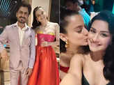 ​Kangana Ranaut and Avneet Kaur make heads turn in a strapless dress at the success party of Tiku Weds Sheru​