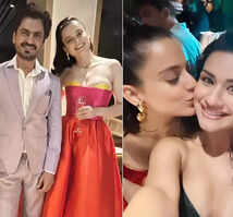​Kangana Ranaut and Avneet Kaur make heads turn in a strapless dress at the success party of Tiku Weds Sheru​