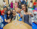 50 members of transgender community along with trans designer Saisha Shinde paint umbrellas at this unique event