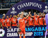 Pictures from SAFF Championship 2023 final as India beat Kuwait to lift title