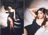 Alaya F channels vintage charm in black strapless bodycon gown, see pictures