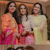 Article image for: Isha Ambani, Shloka Ambani rock traditional outfits at intimate <i class="tbold">family gathering</i>