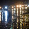Waterlogged Ring Road near IGI Stadium as the water level of Yamuna river rises in Delhi. The picture was taken on Wednesday at 9.30pm. (Photo: Piyal Bhattacharjee)