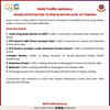 Due to rise in water level of Yamuna and consequent inundation of low lying areas, traffic movement is diverted on some roads. Please follow the advisory to avoid any inconvenience: Delhi Traffic Police
