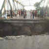 Punjab Rain News Live: Road washed away near a bridge at a village in Punjab's Ferozepur