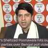 Article image for: BJP's <i class="tbold">shehzad poonawala</i> hits out at rival parties over Bengal poll violence