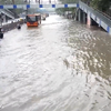 Severe waterlogging on ITO road