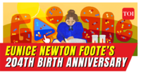 Article image for: <i class="tbold">google doodle</i>: Search engine giant celebrates 204th birth anniversary of American woman scientist Eunice Newton Foote