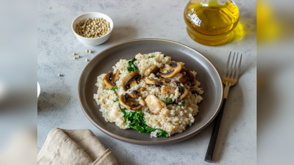 Spinach and Mushroom Risotto
