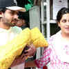 Article image for: <i class="tbold">new parents</i> Dipika Kakar, Shoaib Ibrahim visit hospital with baby boy