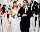 Barbara Palvin marries Dylan Sprouse in a dreamy corset gown during Hungarian wedding, see pictures