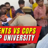 Article image for: Video: Members of BJP’s students wing ABVP clash with police at Gorakhpur University