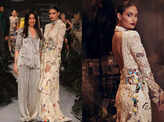 Athiya Shetty walks the ramp in style for fashion designer Anamika Khanna