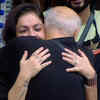 Mahesh Bhatt hugs Pooja Bhatt