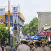 Article image for: Police used drones to keep a watch on the situation in Delhi.