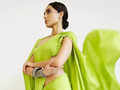 ​Sobhita Dhulipala exudes monsoon vibes in a green cape saree