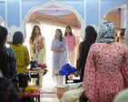 Miss Universe 2021 Harnaaz Kaur Sandhu visits the Princess Diya Kumari Foundation in Jaipur