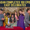 Article image for: Cast of Suhaagan celebrate with cake-cutting as show completes 100 episodes