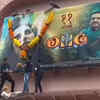 Article image for: WATCH: Akshay Kumar's fever grips Mumbai, fans pour milk on '<i class="tbold">omg 2</i>' poster