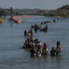 Article image for: Asylum-seekers traverse Rio Grande into the US