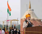 Prime Minister Narendra Modi hoists National Flag at Red Fort on 77th Independence Day