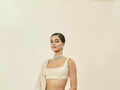 Ananya Panday looks dreamy in a white lehenga set