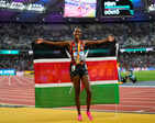 World Athletics Championships 2023: Faith Kipyegon wins third gold medal in women's 1500m final, see pictures