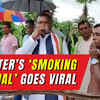 Article image for: Chhattisgarh minister <i class="tbold">kawasi lakhma</i> teaches locals how to smoke bidi, video goes viral