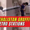 Article image for: Delhi: Ahead of G20 meet, pro-Khalistani slogans appear at Metro stations