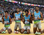 World Athletics Championships 2023: Indian men's 4x400m relay team breaks Asian record, see pictures